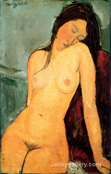 Nude Bather by Amedeo Modigliani paintings reproduction